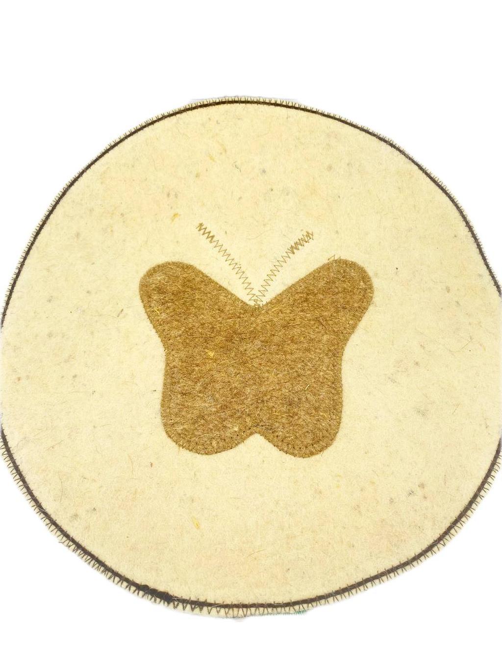 نمد یک نفره گرد طرح دار - تصویر ۳